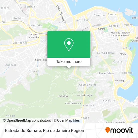 Estrada do Sumaré map