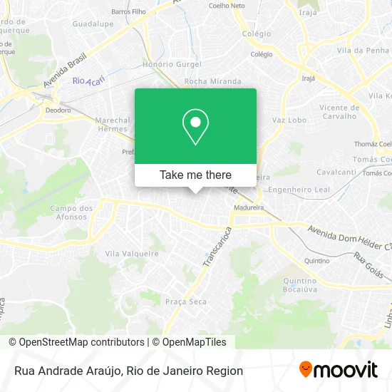 Rua Andrade Araújo map