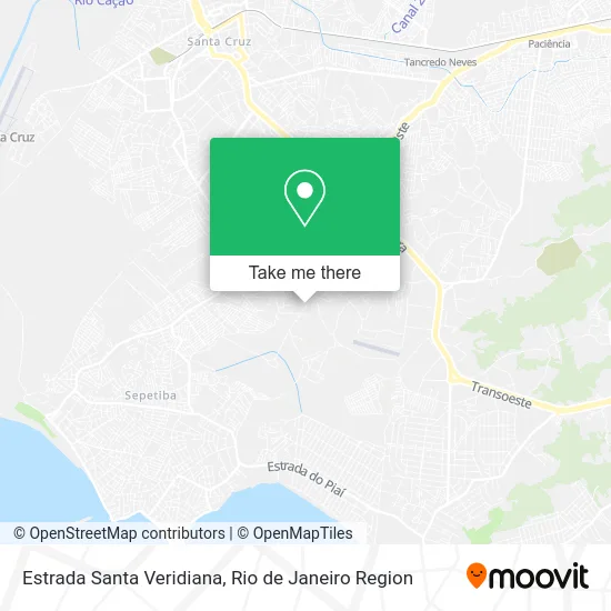 Estrada Santa Veridiana map