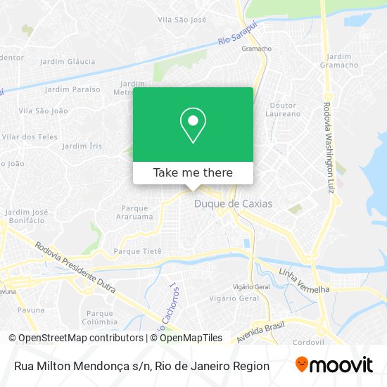 Mapa Rua Milton Mendonça s/n