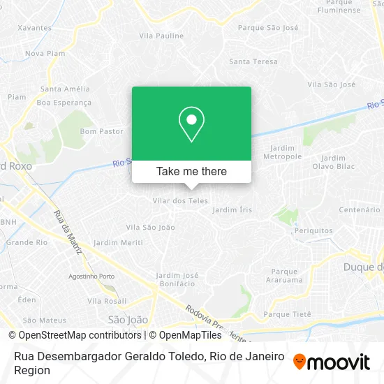 Rua Desembargador Geraldo Toledo map