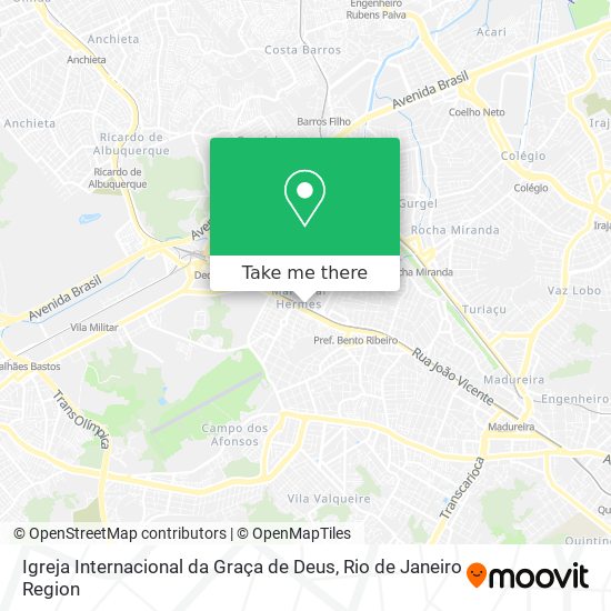 Mapa Igreja Internacional da Graça de Deus