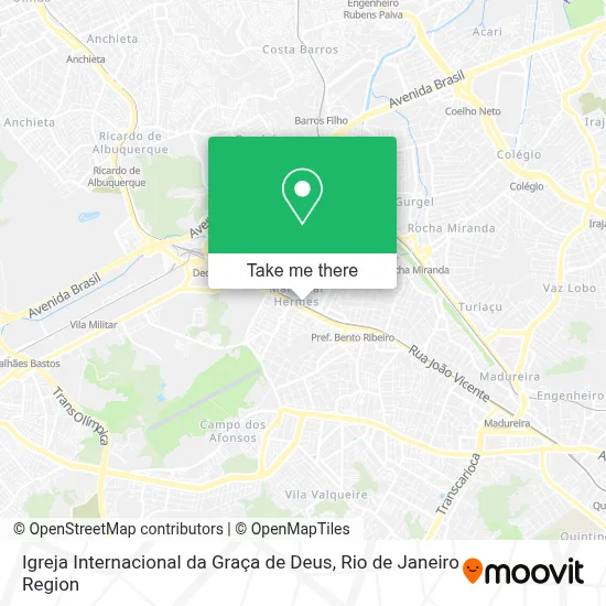 Igreja Internacional da Graça de Deus map