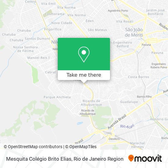 Mesquita Colégio Brito Elias map