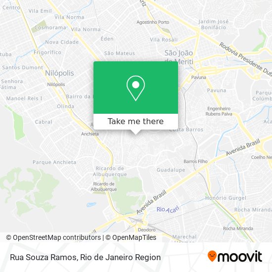 Mapa Rua Souza Ramos