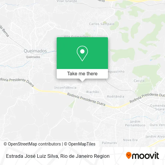 Estrada José Luiz Silva map
