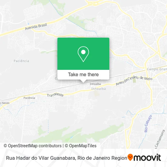 Rua Hadar do Vilar Guanabara map