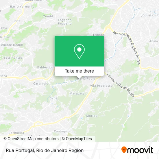 Rua Portugal map
