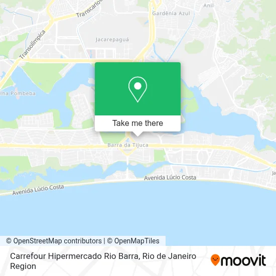 Carrefour Hipermercado Rio Barra map