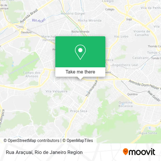 Rua Araçuaí map