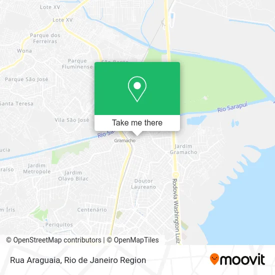 Rua Araguaia map