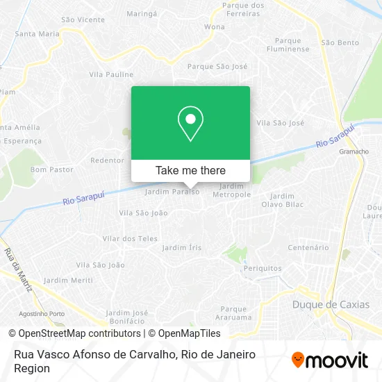 Rua Vasco Afonso de Carvalho map