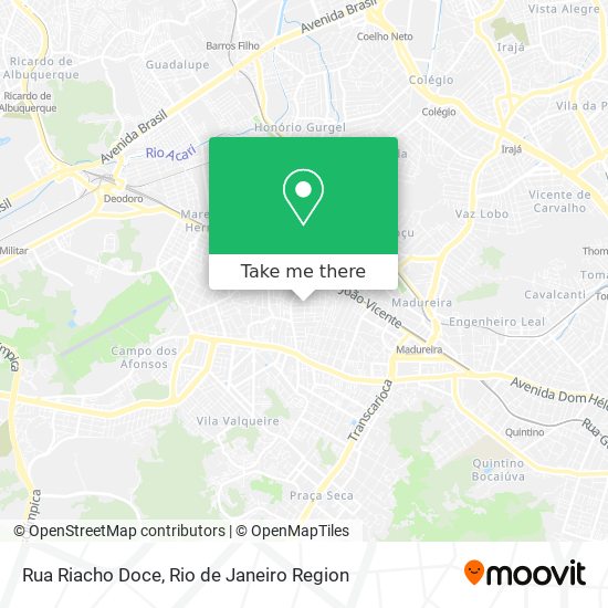 Mapa Rua Riacho Doce