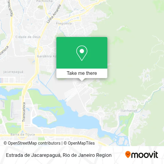Estrada de Jacarepaguá map