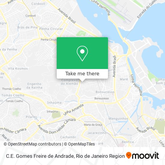 C.E. Gomes Freire de Andrade map