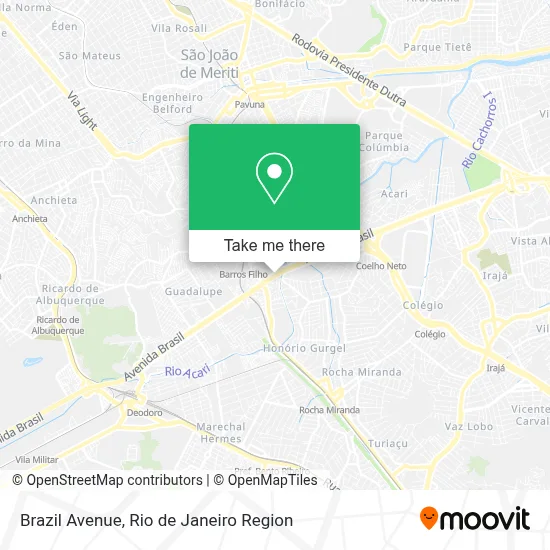 Avenida Brasil map