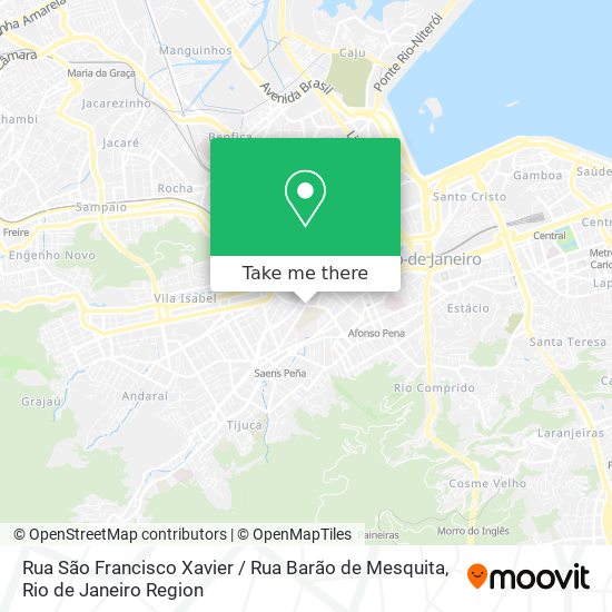 Rua São Francisco Xavier / Rua Barão de Mesquita map