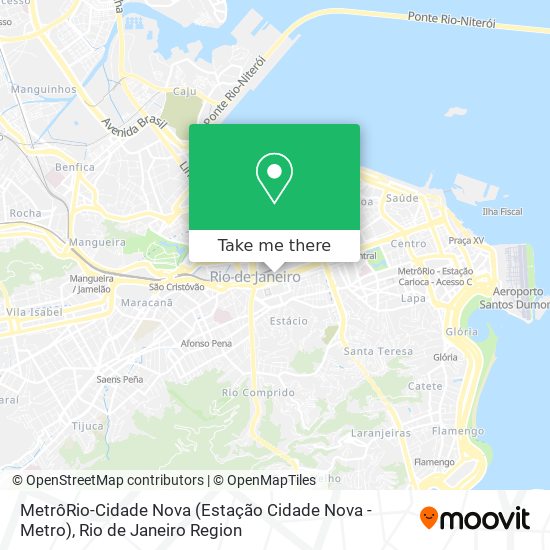 MetrôRio-Cidade Nova (Estação Cidade Nova - Metro) map