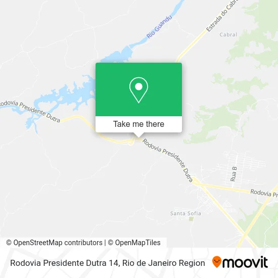 Rodovia Presidente Dutra 14 map