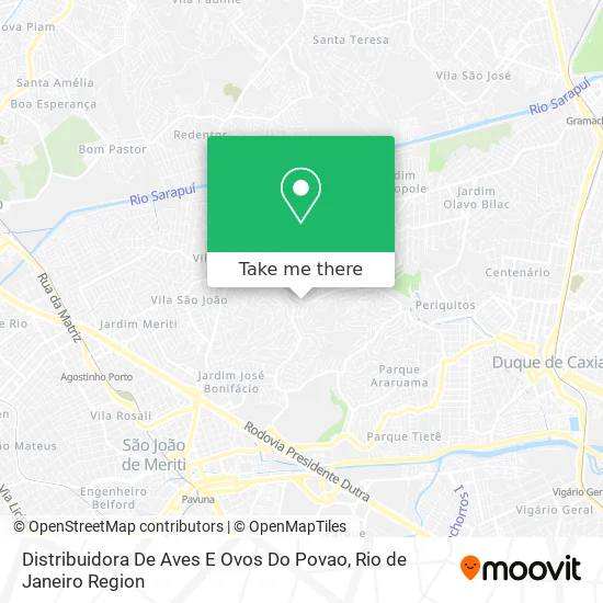 Distribuidora De Aves E Ovos Do Povao map