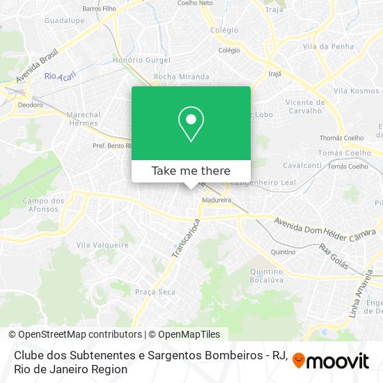 Mapa Clube dos Subtenentes e Sargentos Bombeiros - RJ