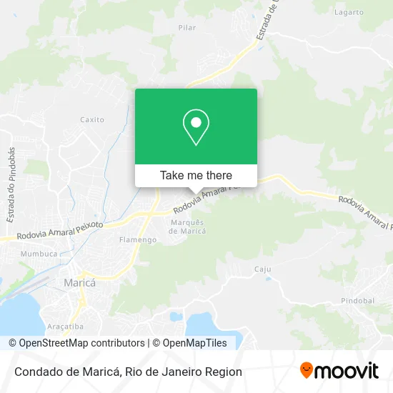 Condado de Maricá map