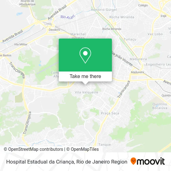 Hospital Estadual da Criança map