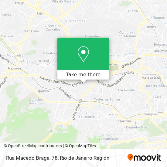 Mapa Rua Macedo Braga, 78