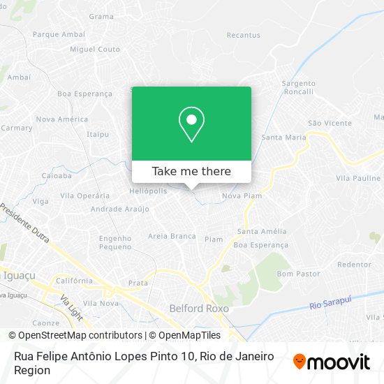 Mapa Rua Felipe Antônio Lopes Pinto 10