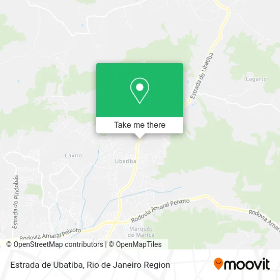 Estrada de Ubatiba map