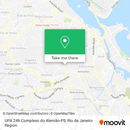 UPA 24h Complexo do Alemão-PS map