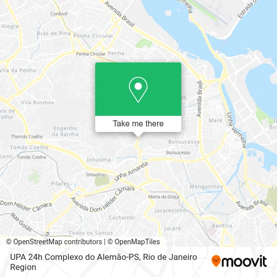 UPA 24h Complexo do Alemão-PS map