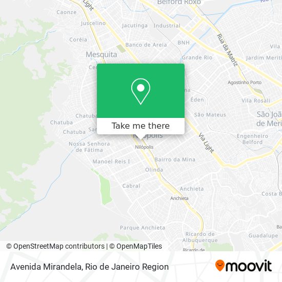 Avenida Mirandela map