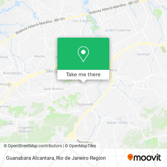Guanabara Alcantara map