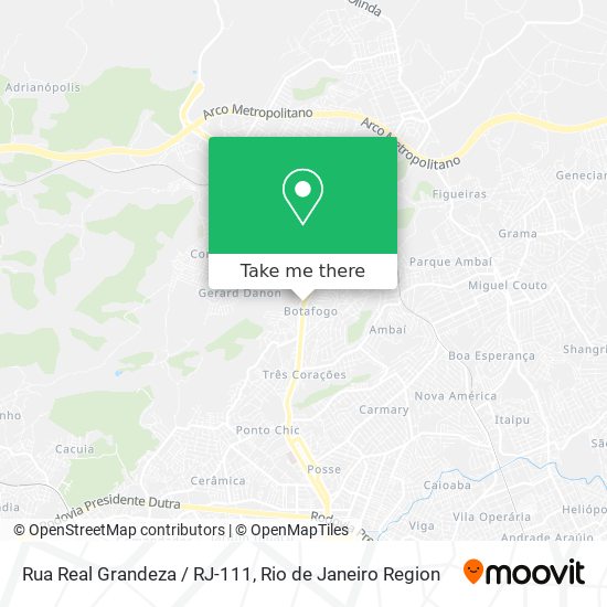 Rua Real Grandeza / RJ-111 map