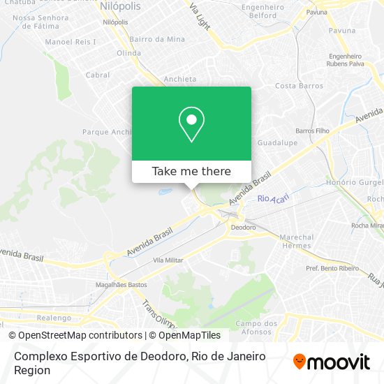 Complexo Esportivo de Deodoro map