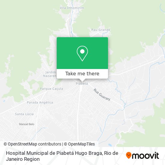 Hospital Municipal de Piabetá Hugo Braga map