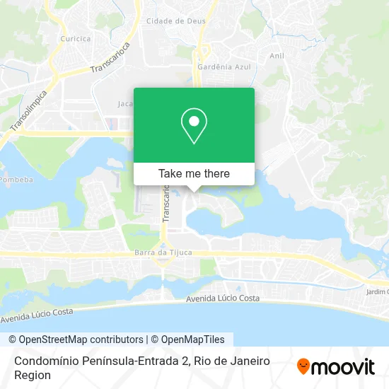 Condomínio Península-Entrada 2 map