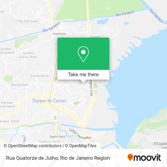 Rua Quatorze de Julho map