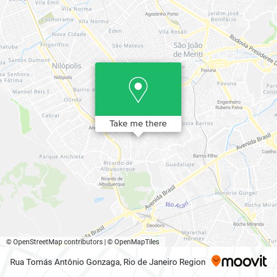 Rua Tomás Antônio Gonzaga map