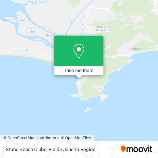 Mapa Stone Beach Clube