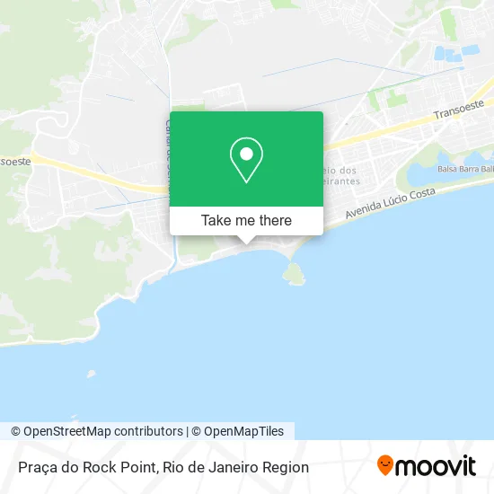 Praça do Rock Point map