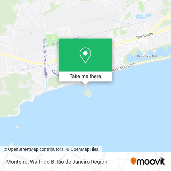 Monteiro, Walfrido B map