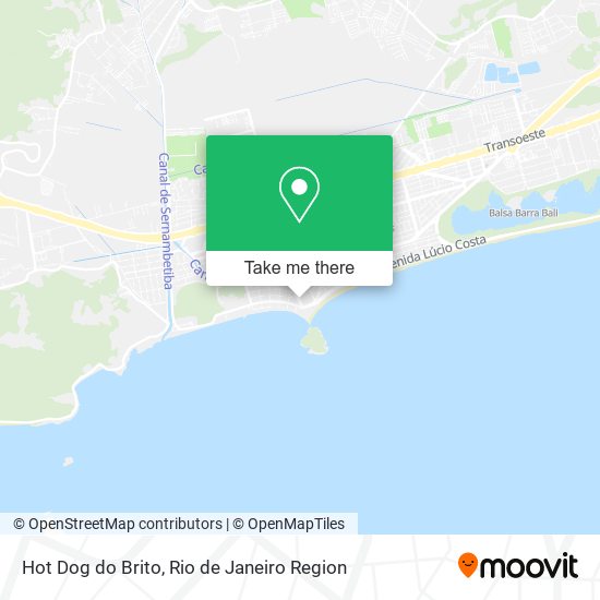 Mapa Hot Dog do Brito