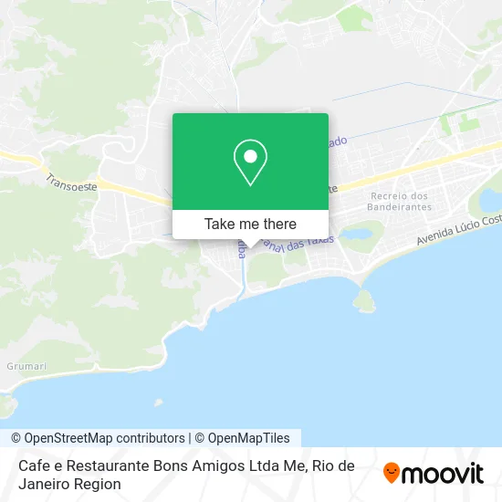 Cafe e Restaurante Bons Amigos Ltda Me map