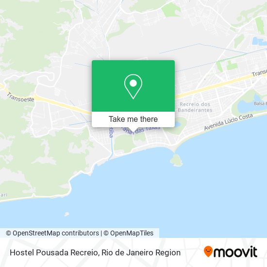 Hostel Pousada Recreio map