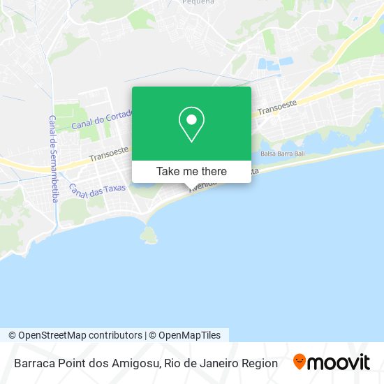 Barraca Point dos Amigosu map