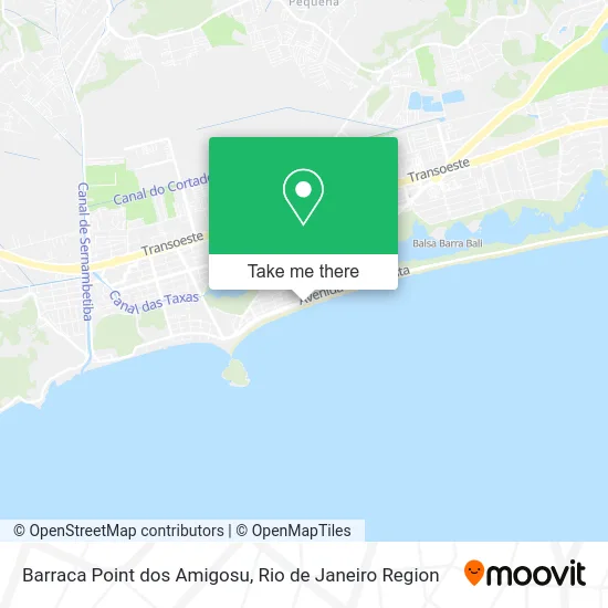 Barraca Point dos Amigosu map