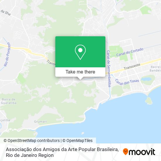 Mapa Associação dos Amigos da Arte Popular Brasileira