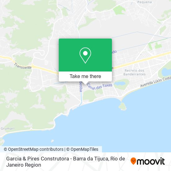 Mapa Garcia & Pires Construtora - Barra da Tijuca